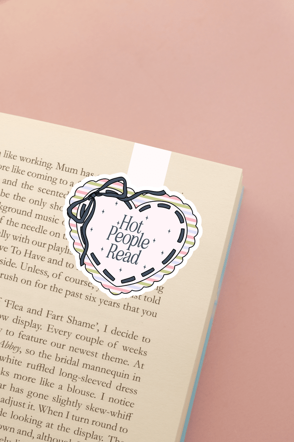 Hot People Read Heart Magnetic Bookmark