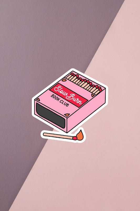 Slow Burn Book Club Sticker