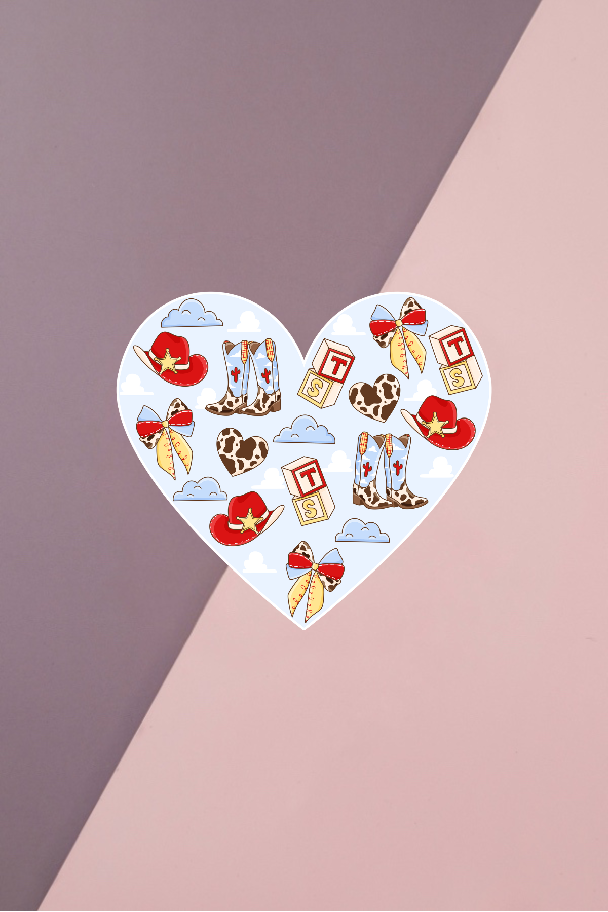 TS5 Heart Sticker