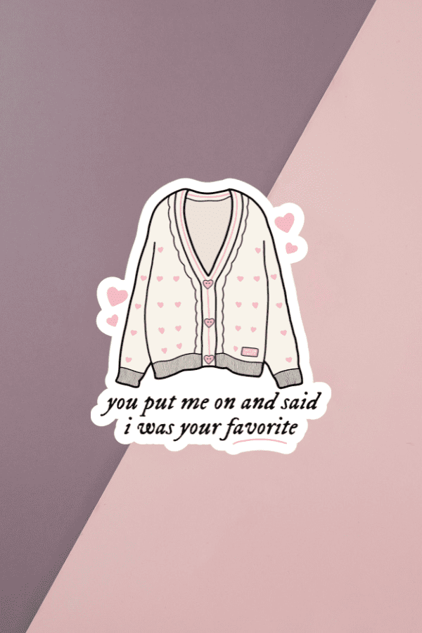 Lover Cardigan Sticker