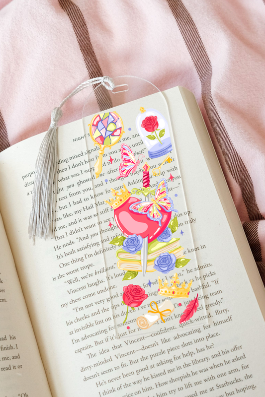 Romantasy Heart - Acrylic Bookmark