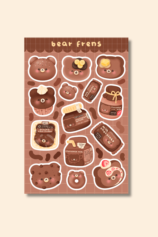 Bear Frens Sticker Sheet