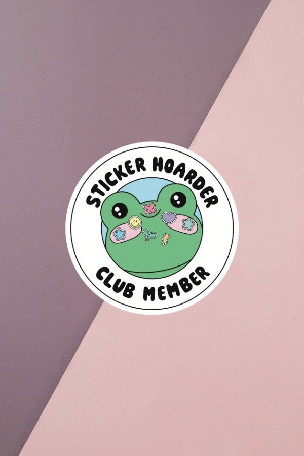 Sticker Hoarder Club Member Sticker