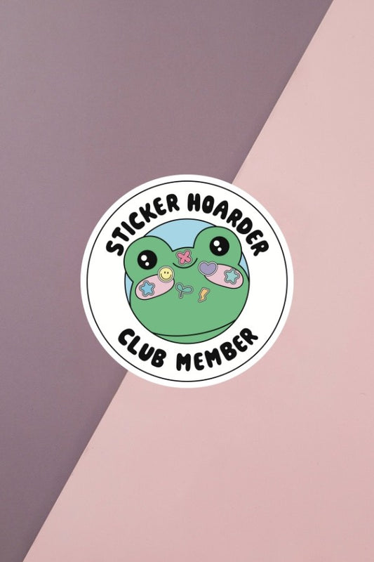 Sticker Hoarder Club Member Sticker