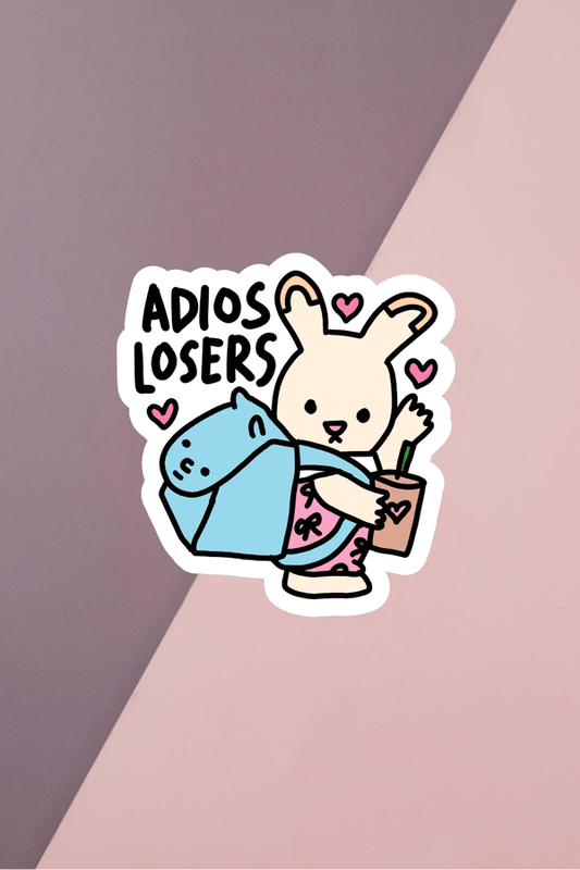 Adios Losers Sticker