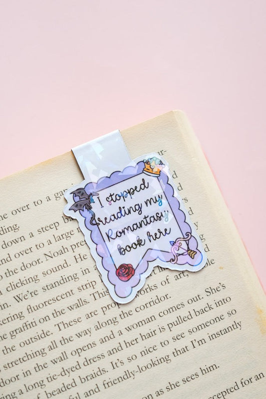 I Stopped Reading Romantasy Here Magnetic Bookmark