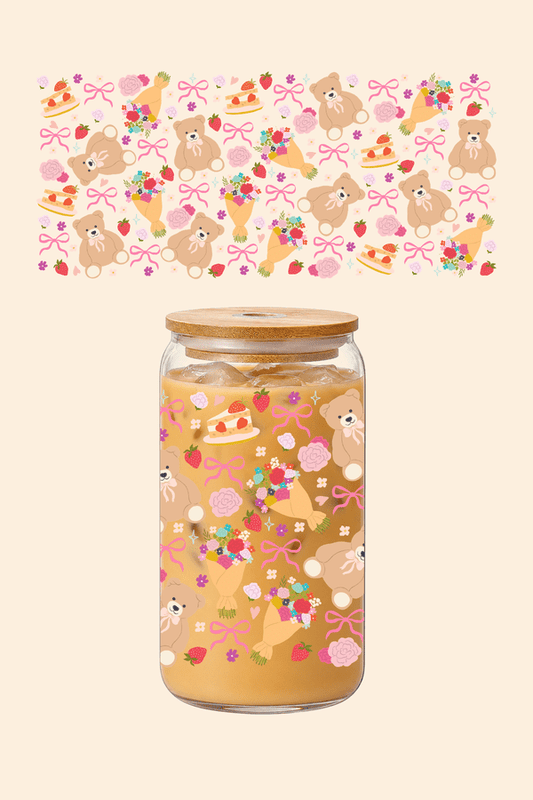 Cutie Bears Glass Tumbler