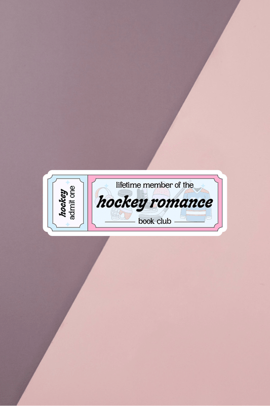 Hockey Romance Ticket Sticker