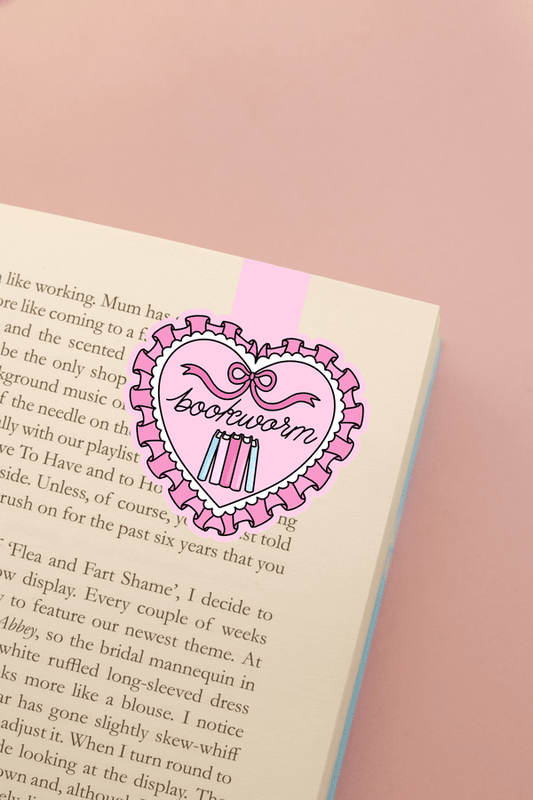 Heart Bookworm Magnetic Bookmark
