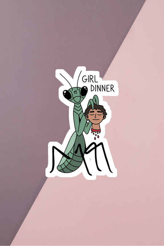 Girl Dinner Sticker
