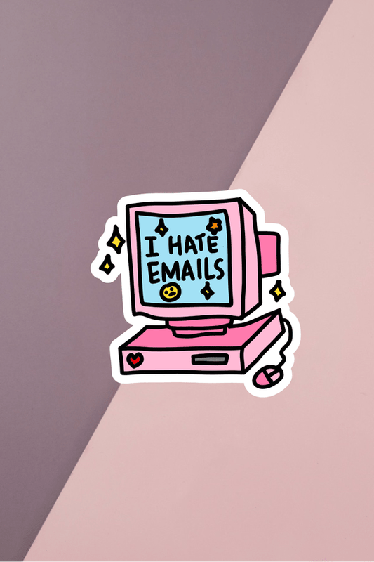 I Hate Emails Sticker
