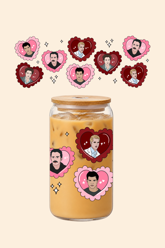 Twilight Hearts Glass Tumbler