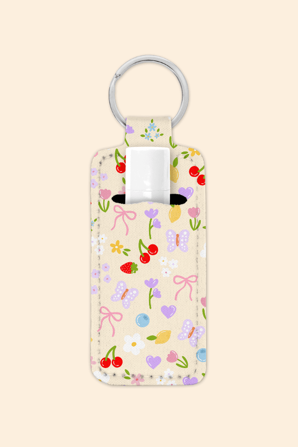 Bow Garden - Lip Balm Holder Keychain