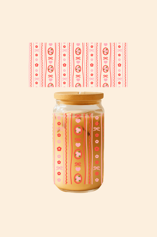 Candy Ribbons Glass Tumbler