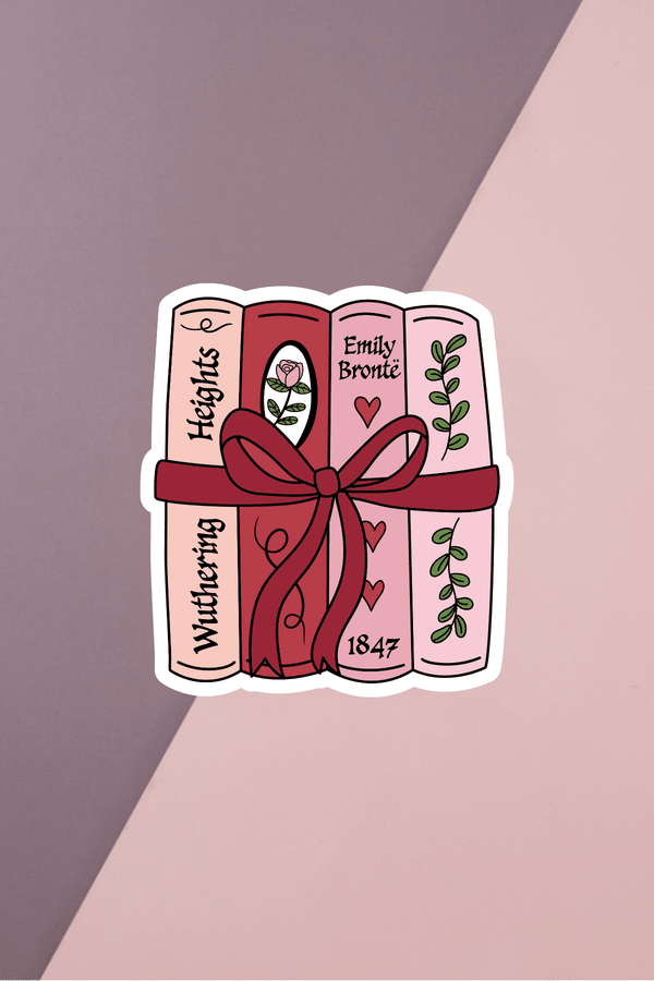 Wuth Heights Books Sticker