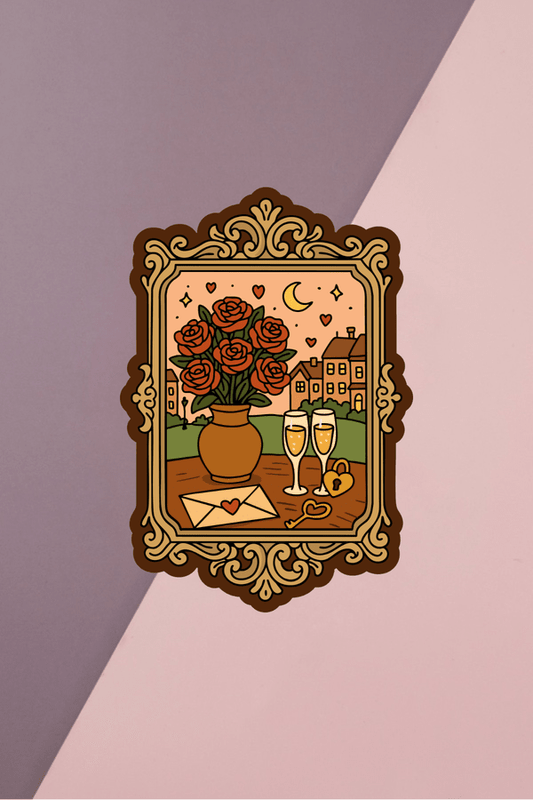 Romance Vintage Frame Sticker
