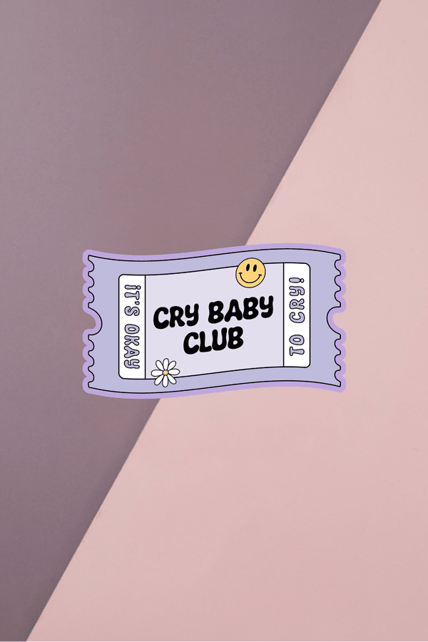 Cry Baby Club Sticker