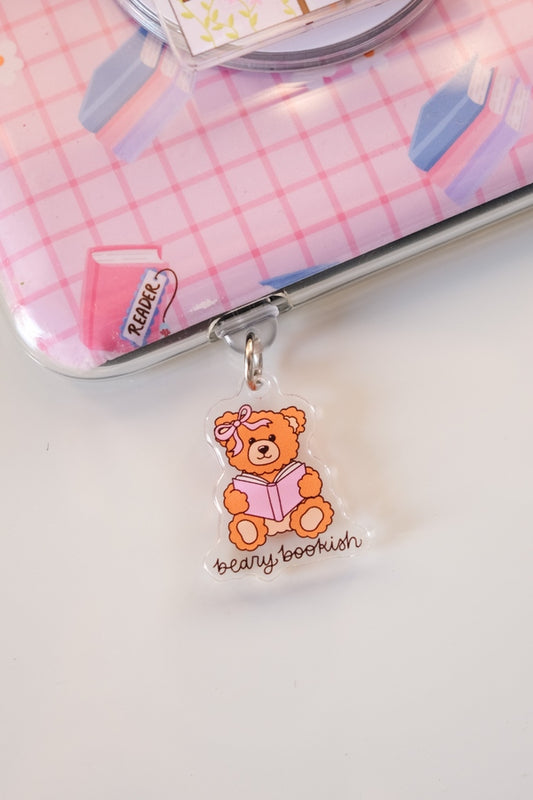 Beary Bookish Kindle/Kobo Charm
