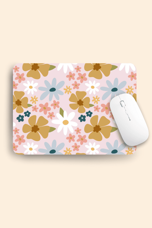Retro Floral Mousepad