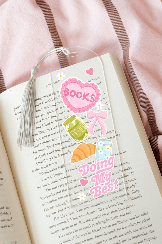 Girly Books - Acrylic Bookmark