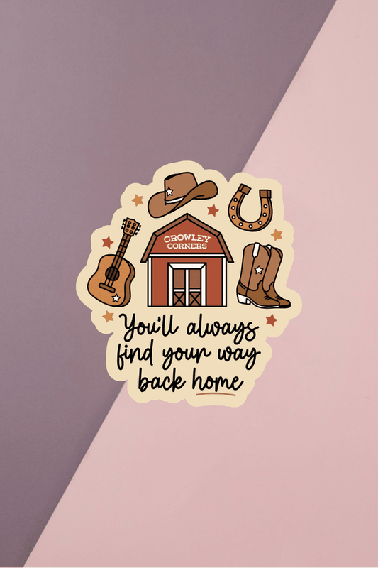 Way Back Home Sticker