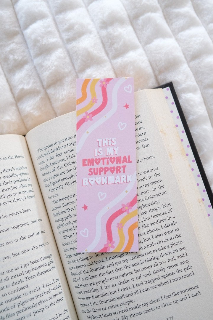 Emotional Support Bookmark