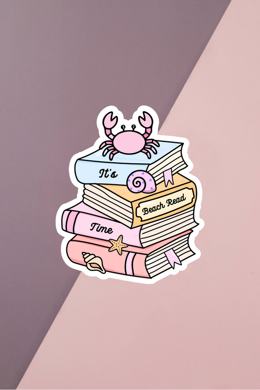 It's Beach Read Time Sticker