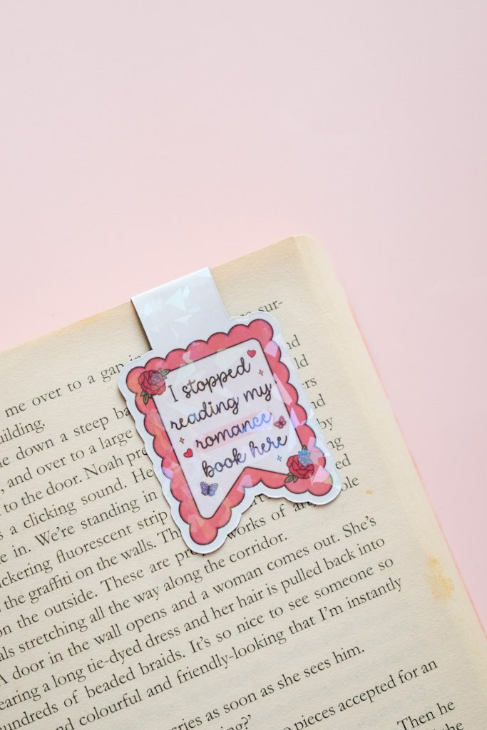 I Stopped Reading Romance Here Magnetic Bookmark