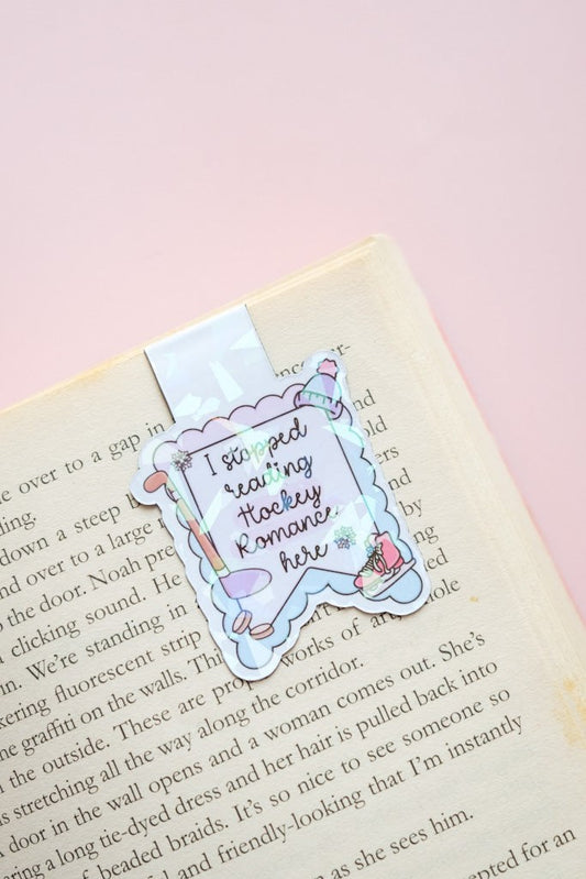 I Stopped Reading Hockey Romance Here Magnetic Bookmark