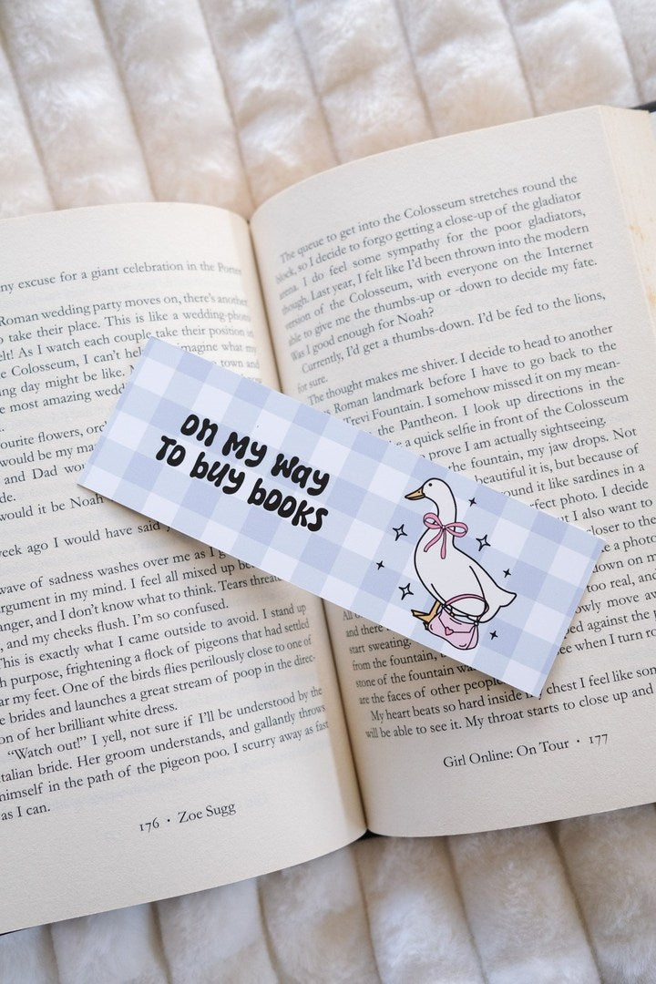 On My Way To Buy Books Bookmark