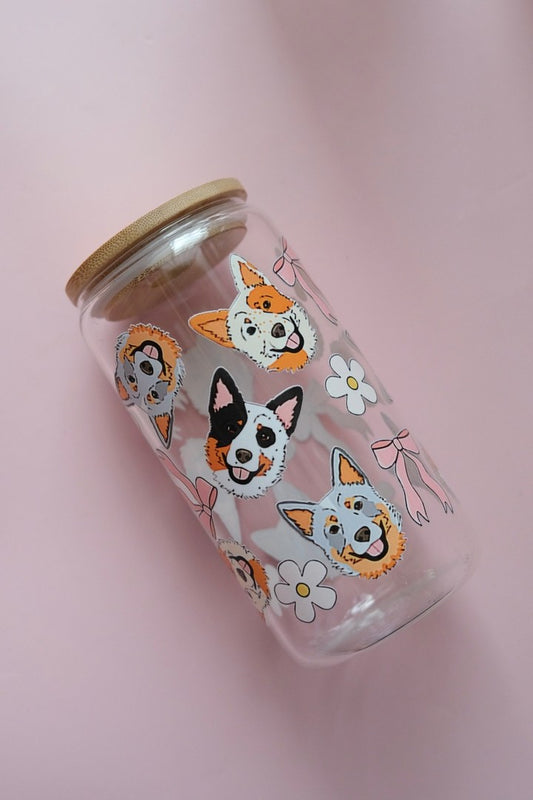 German Shepard Glass Tumbler (SECONDS)