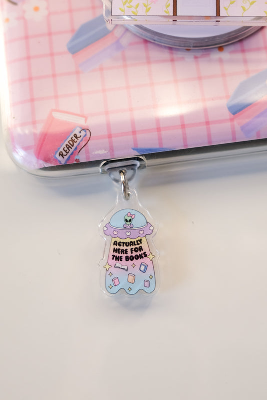 Actually Here For The Books Kindle/Kobo Charm