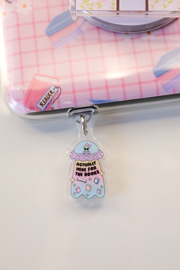 Actually Here For The Books Kindle/Kobo Charm