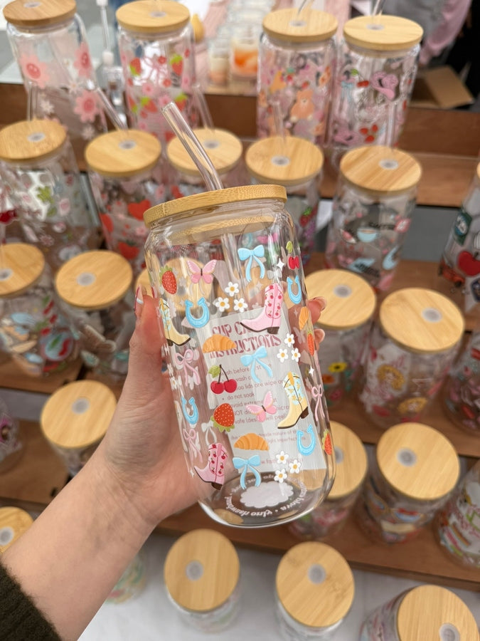 Cowgirl Brunch Glass Tumbler