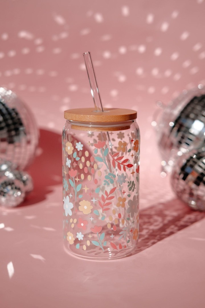 Blossoms Glass Tumbler