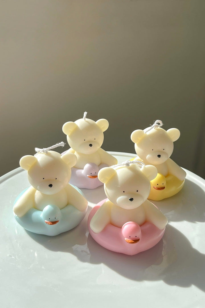 Pool Floaty Bear Candle - faith&joy
