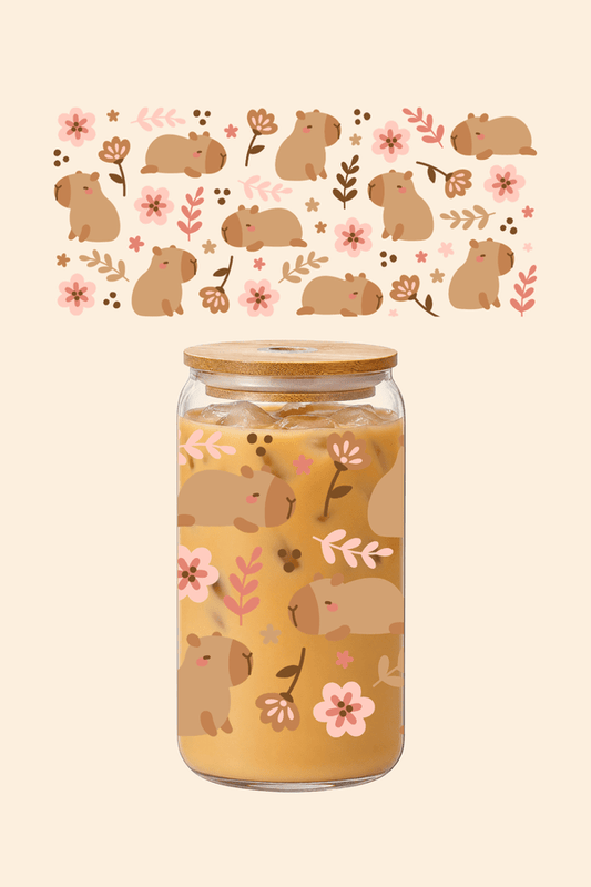 Capybara Glass Tumbler