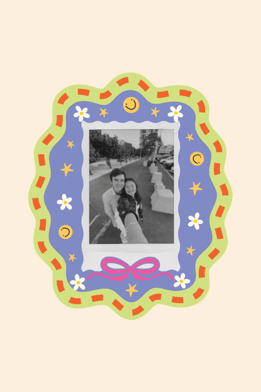 Smiley Instax Mini Magnetic Polaroid Frame