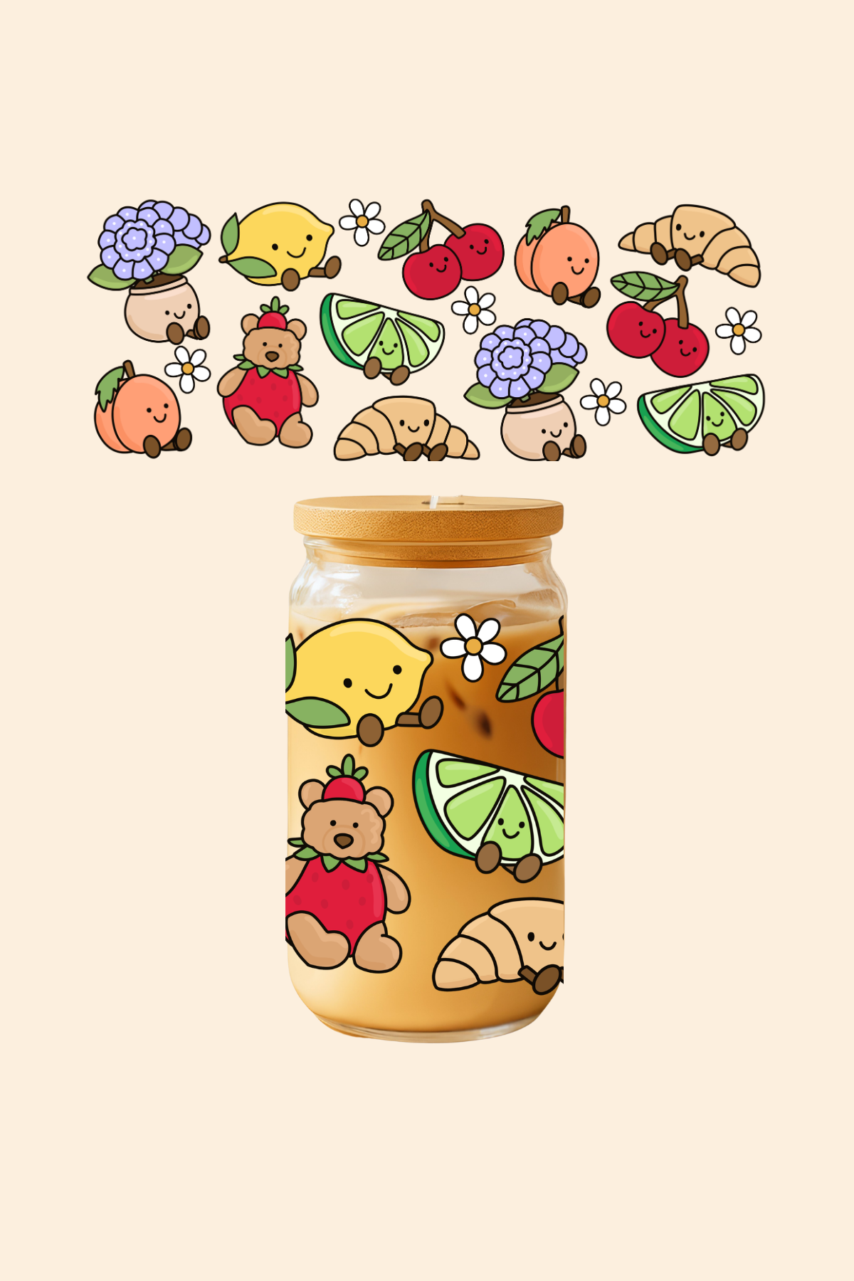 Stuffies Glass Tumbler