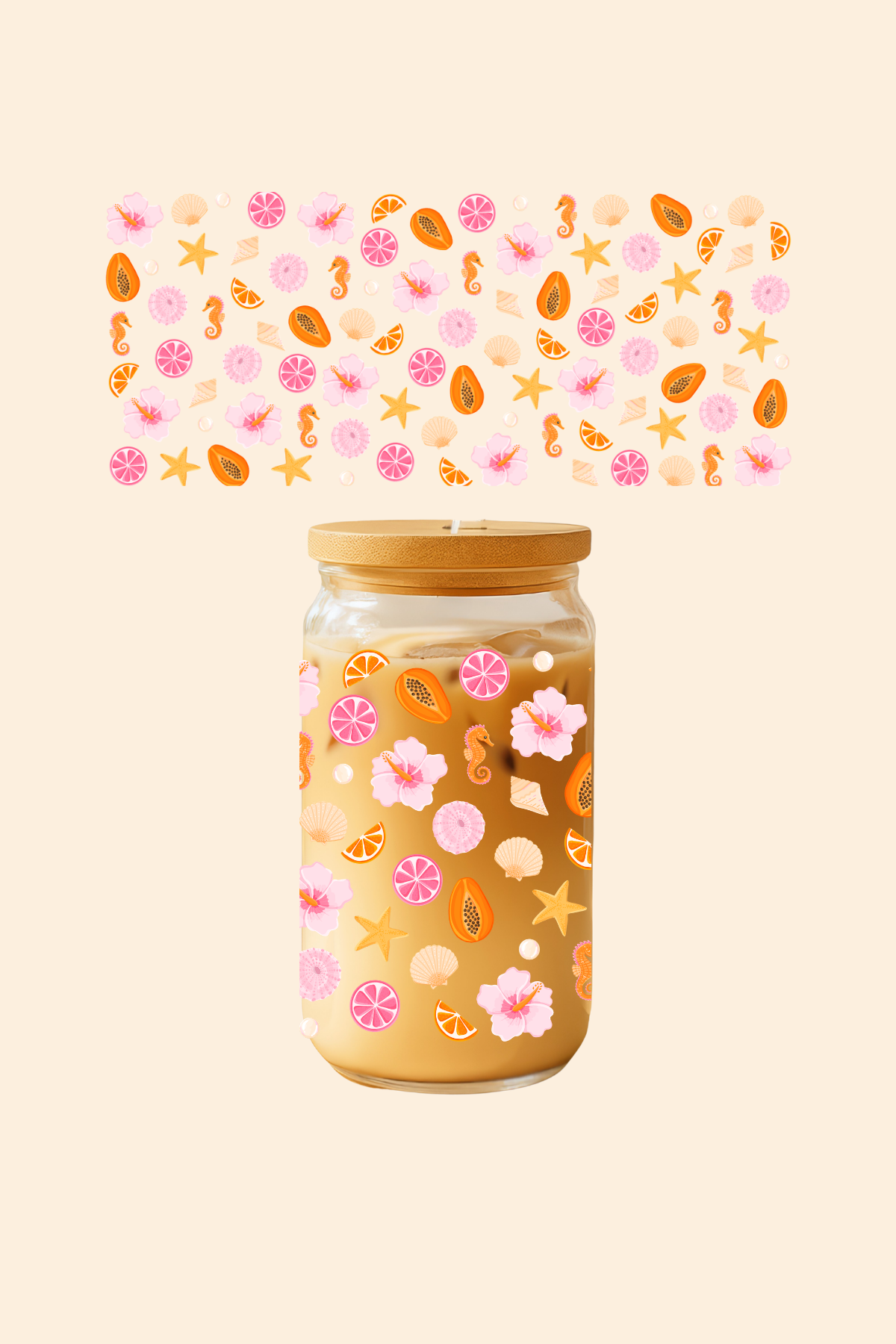 Papaya Paradise Glass Tumbler