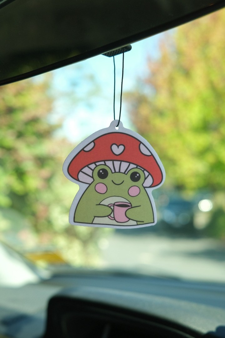 Frog Mushie - Peach Air Freshener