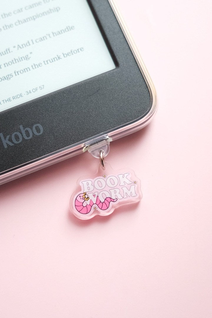 Book Worm Kindle/Kobo Charm