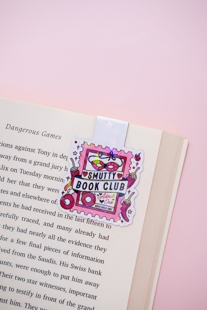 Smutty Book Club Stamp Magnetic Bookmark