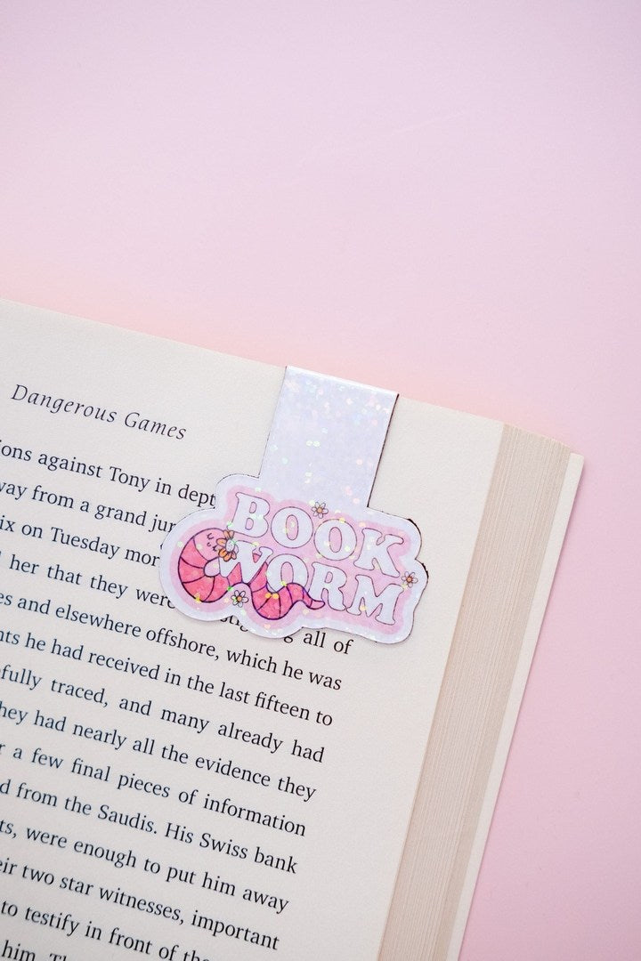 Book Worm Magnetic Bookmark