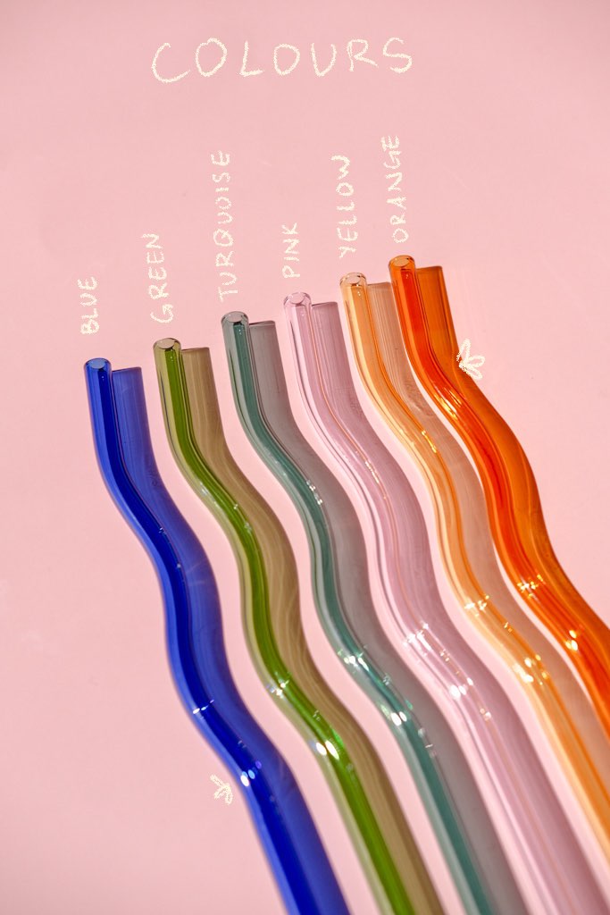 Wavy Glass Straw