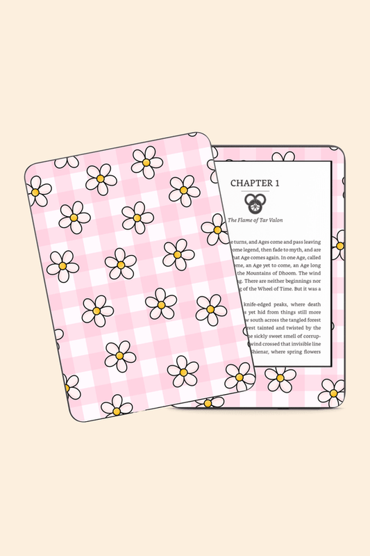Floral Gingham - Kindle/Kobo Skin