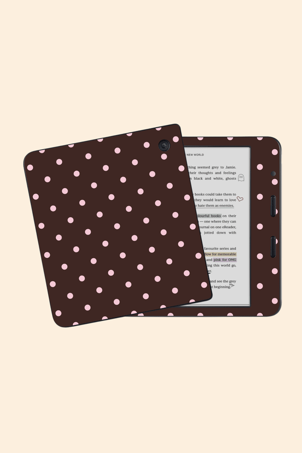 Brown Polka Dots - Kindle/Kobo Skin