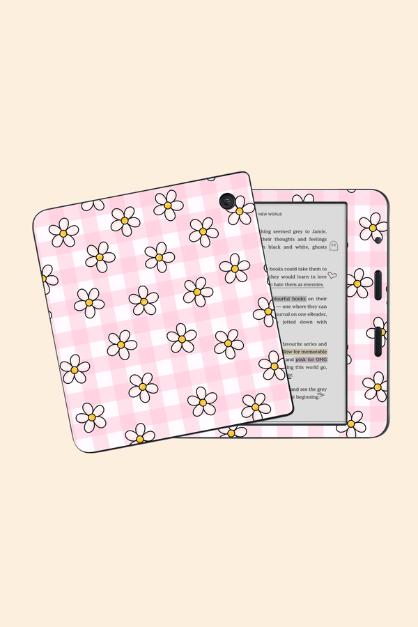 Floral Gingham - Kindle/Kobo Skin
