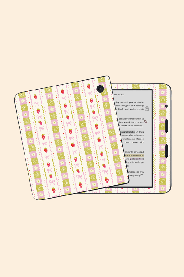 Strawberry Ribbon - Kindle/Kobo Skin