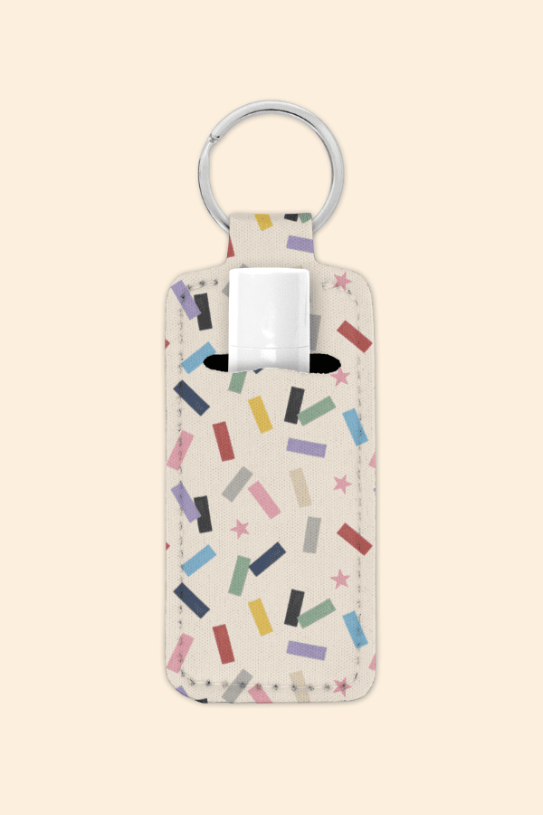 Eras Confetti - Lip Balm Holder Keychain
